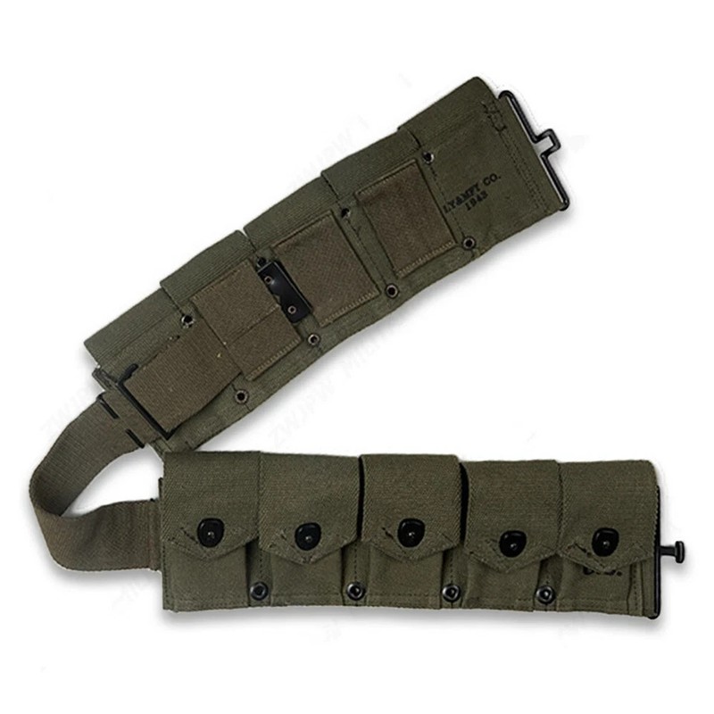 Reproduction WW2 Korean War US M1945 Combat Field Pack Suspenders Shoulder Strap gallery