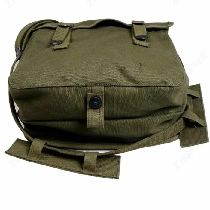 WWII USMC Field Pack Shoulder Bag Pouch Canvas Green gallery