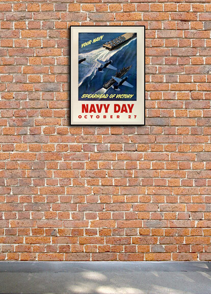 “Your Navy - Spearhead of Victory” 1943 World War 2 Poster - 18x24 gallery