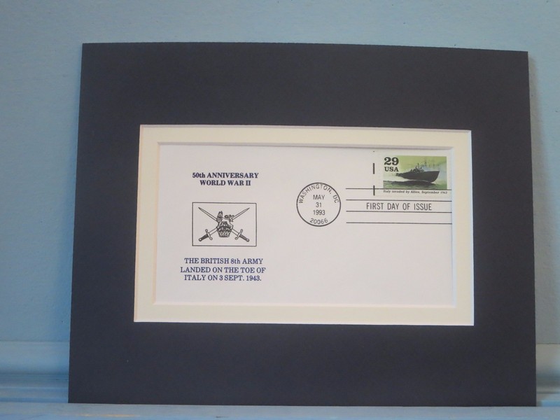 Allied Forces Invade Italy at Salerno in 1943 & First day Cover of its own stamp