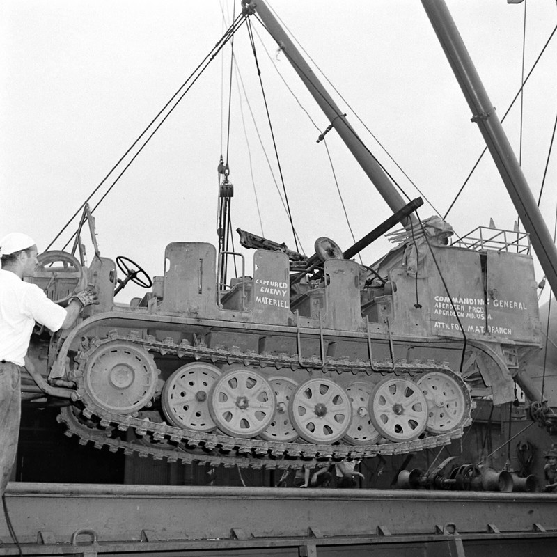 WW2 WWII Photo World War Two Captured German Equipment Aberdeen Proving Ground