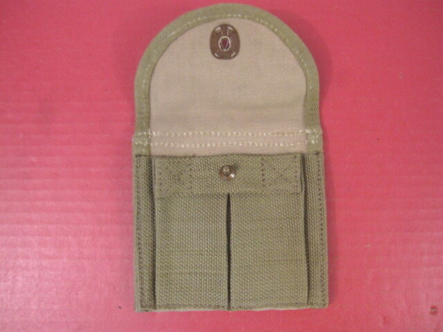 WWII M1 Carbine Khaki Color Magazine Stock Pouch Dated 1943 - Reproduction gallery